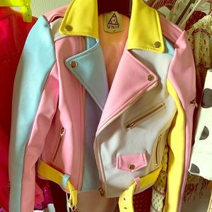 UNIF pastel moto jacket